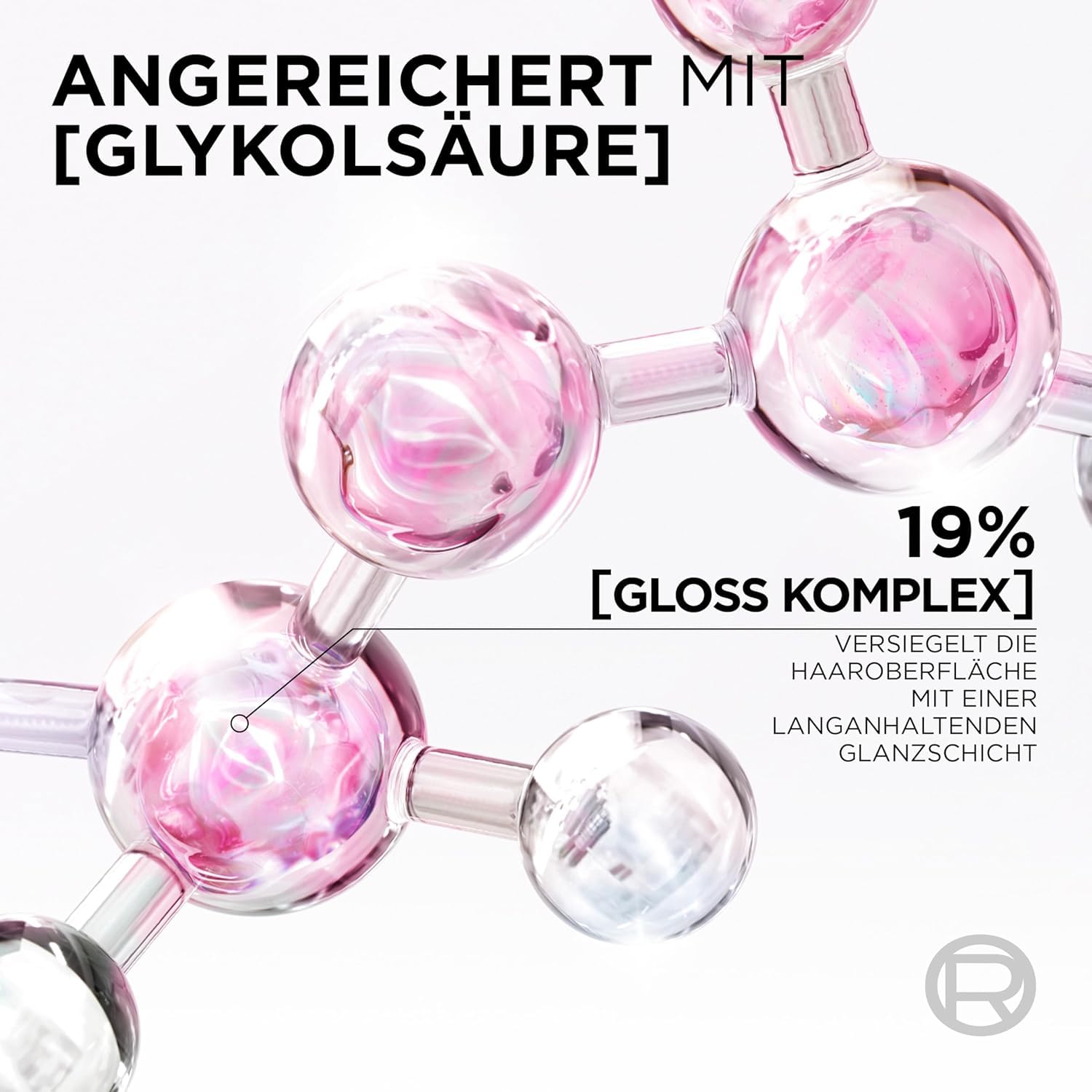 L'Oréal Paris Elvital Glycolic Gloss Bundle mit Shampoo, Spülung, 5 Minuten Haar-Laminierung für glanzloses Haar, Pflegeroutine für gesunde Haare und starken Glanz, Set mit Glykolsäure, 3-teilig 2