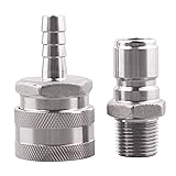 DERNORD 3/8 Inch Stainless Steel Quick Disconnect