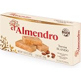 El Almendro Turrones, Turron Blando Nougat Candy, Creamy Almond Torrone From Spain, Traditional &amp; Authentic Spanish Dessert Candy, Gluten Free, 1 Box, 7.05 oz.