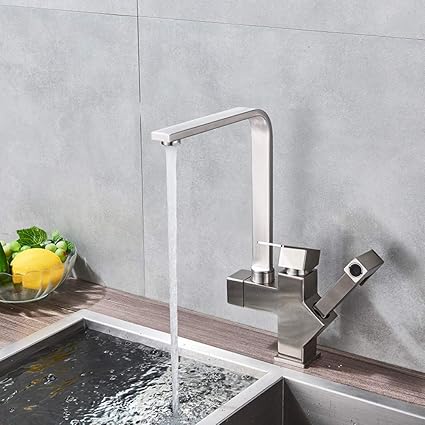 YCEOT Cocinas 360 Rotación Grifo Grifo doble Extractor Pulverizador de