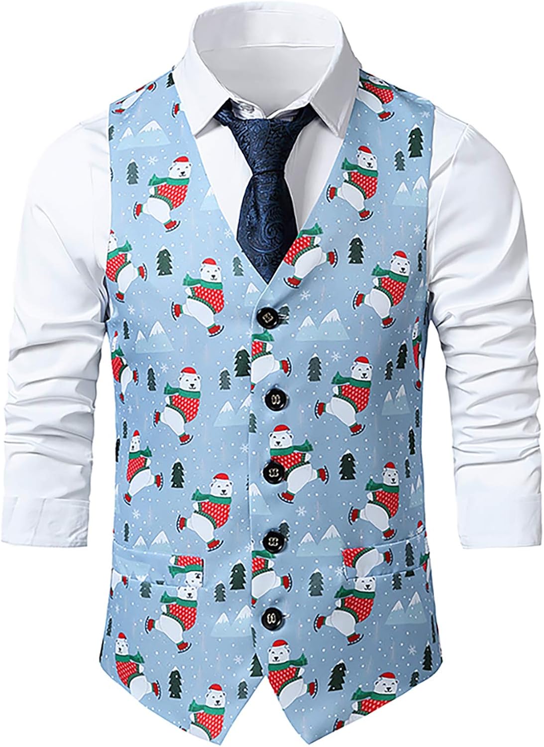 christmas mens vest