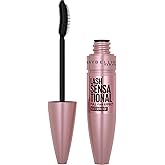 Maybelline Lash Sensational Waterproof Mascara, Lengthening and Volumizing for a Full Fan Effect,Very Black, 1 Count