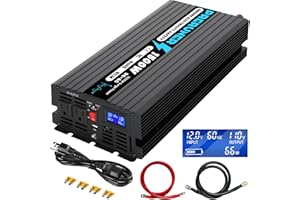 PRERUNER 1500W Sump Pump Battery Backup System, Auto Switches for Continuous Sump Pump Operation, LCD Display, Superior Home Battery Backup Sump Pump System with Intelligent Cooling