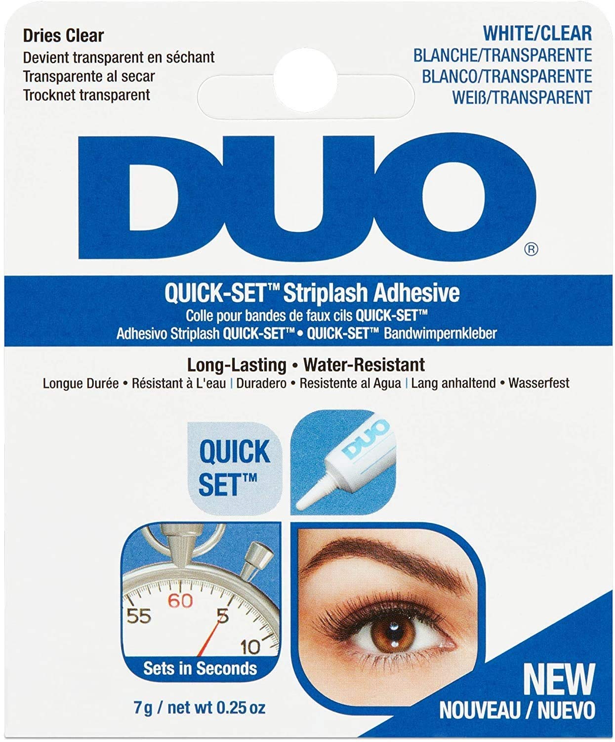 Duo Eyelash Adhesive, Clear White - 0.25 Oz