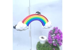 Daerky Jumping Spider Hidden Rainbow Bridge, Magnetic Jumping Spider Cloud Rainbow Platform, 3D Printed Spider Climbing Fence Accessories, Suitable for All Kinds of Small Insect Habitats (Small)