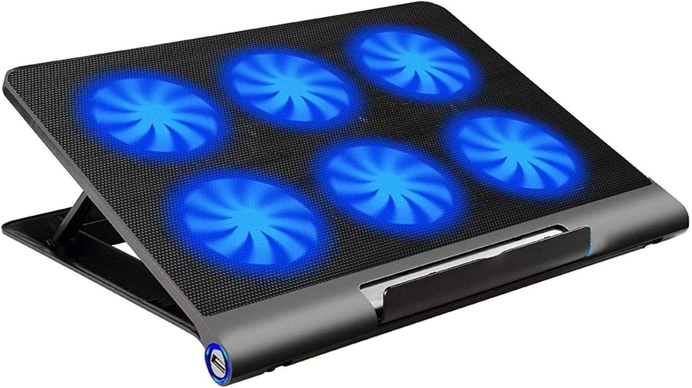 QUYUE Laptop Cooling Pad 6 Fans 1000PRM for 17.3" Laptops