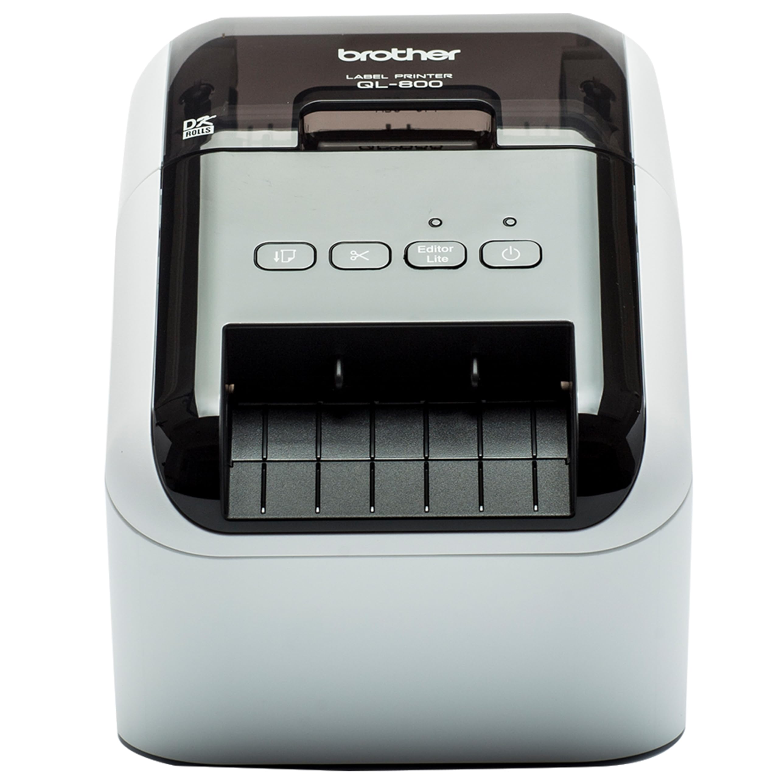 Brother QL-800 Label Printer, Address Labeller, PC Connected, Desktop, Red & Black Printing