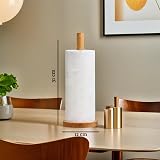 Premier Eco-friendly Kitchen Roll Holder Rubberwood Sturdy Base 31x12x12cm view 3
