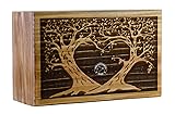 HIND HANDICRAFTS Wooden Box Funeral Cremation Urns