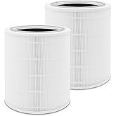 NXBHG 2 Pack Core 400S Replacement Filter Compatible with LEVOIT Core 400S, 3-in-1 Filter, Activated Carbon Filtration, Compared to Part# Core 400S-RF White