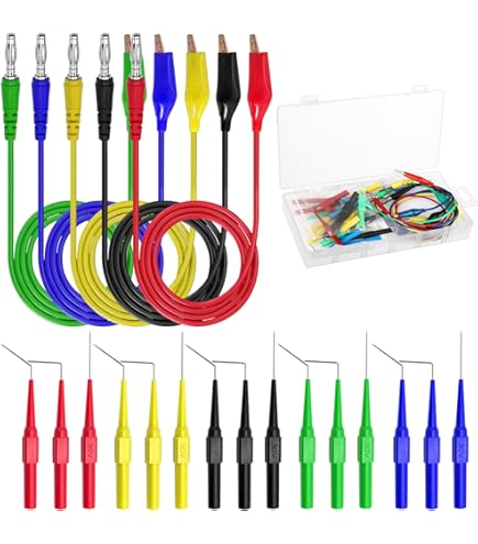 SWANLAKE 2-Piece Dual-Ended Alligator Clip Test Leads, 1000V - View #13