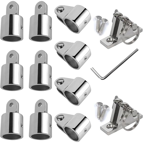 Rierdge Bimini Top Cap – Stainless Steel 316 Marine Grade Eye End Slide Caps (Set Of 4) - View #11