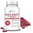 Beet Root Capsules - 1200mg Per Serving - 60 Beet Root Powder Capsules - Beetroot Powder Supports Blood Pressure, Athletic Performance, Digestive, Immune System (Pure, Non-GMO & Gluten Free