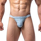 Summer Code Mens Bikini Briefs Low Rise Bulge Pouch Underwear Soft Lightweight Micro Mesh Underpants