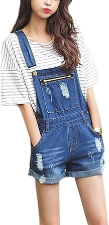denim romper womens
