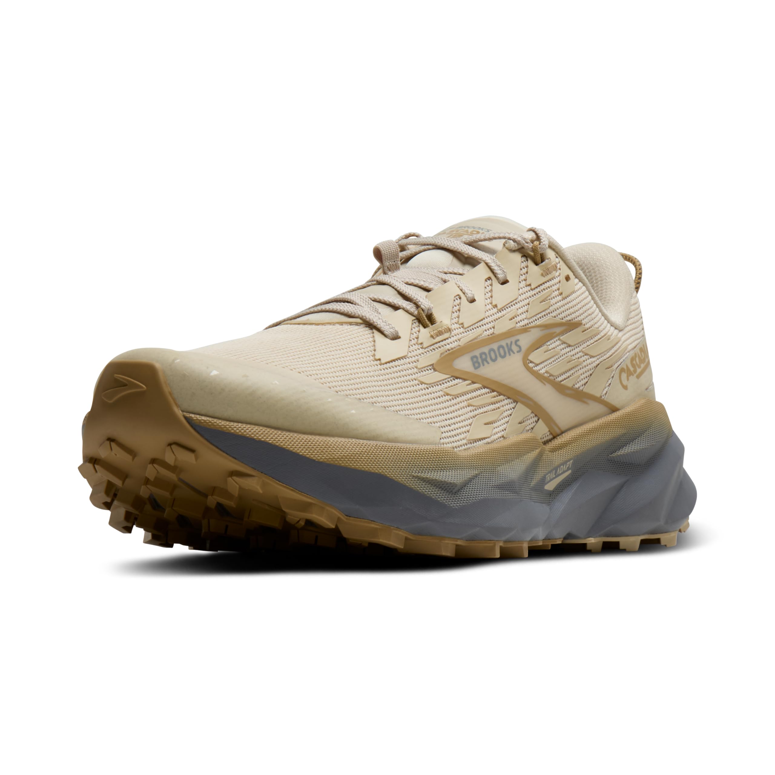 Photo 1 of Brooks Women’s Cascadia 19 Mountain Trail Running Shoe - Sand/Primer/Starfish - 7.5 Medium