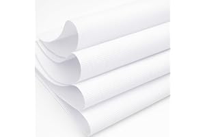 HexaHive Aida Cloth 14 Count Cross Stitch Fabric - 59 by 39 Inch Large Size Water Soluble Cross Stitch Canvas for Home DIY Embroidery Decoration Supplies (14CT, White)