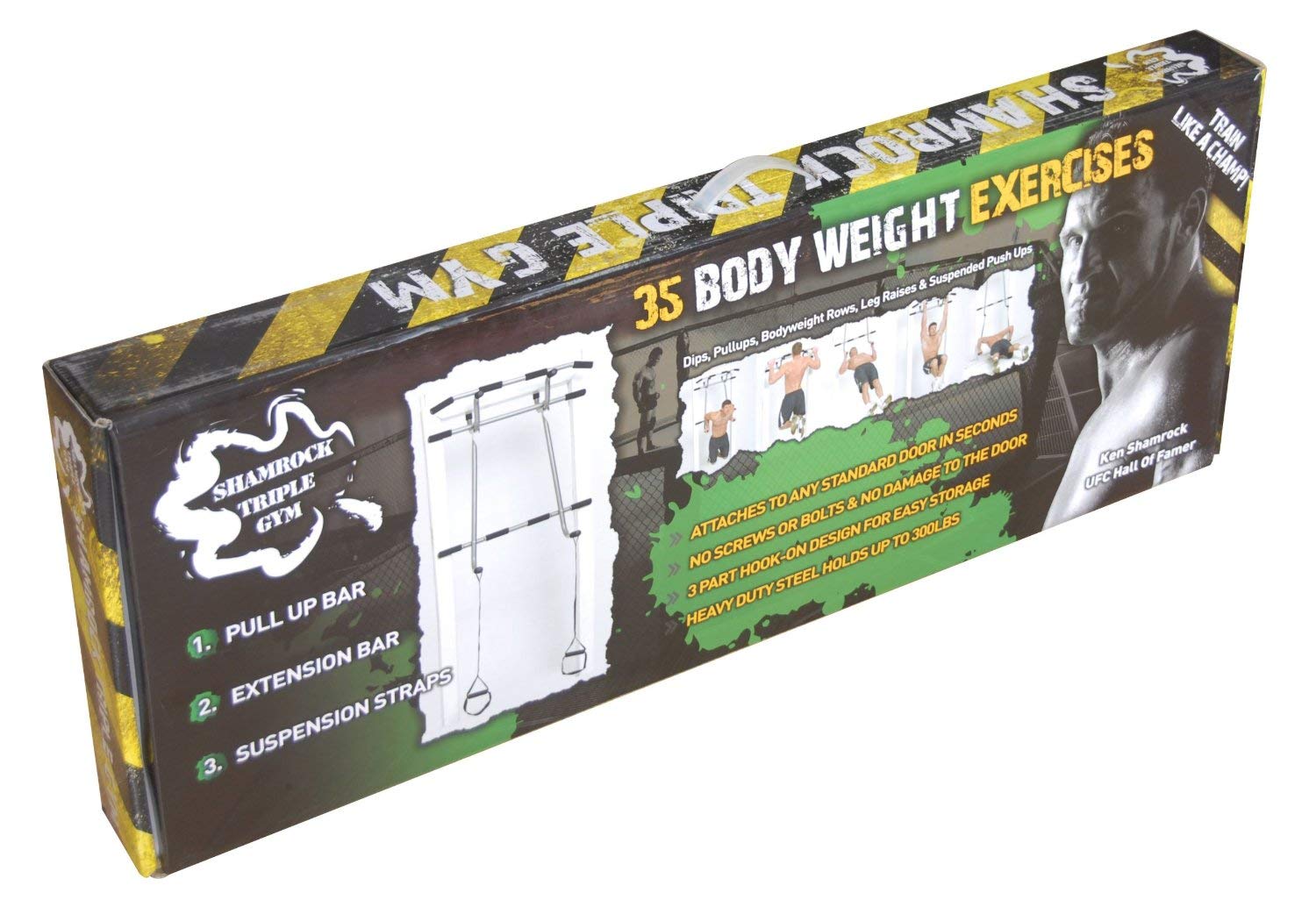 Triple Door Gym Ultimate 3 In 1 Pullup Doorway Bar Total Body Home