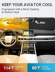 Proadsy 2024 Upgrade Front Windshield Sun Shade