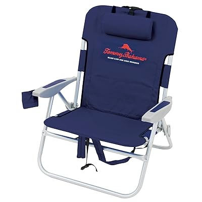 Buy Tommy Bahama Big Boy 4 Position Folding 13 High Seat Backpack Beach Or Camping Chair Navy Online In Indonesia B01mytp3iz