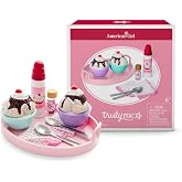 American Girl Truly Me, 18-inch Doll Playset and Accessories, Sundaes for Two Set, with Metal Spoons, Ages 6+