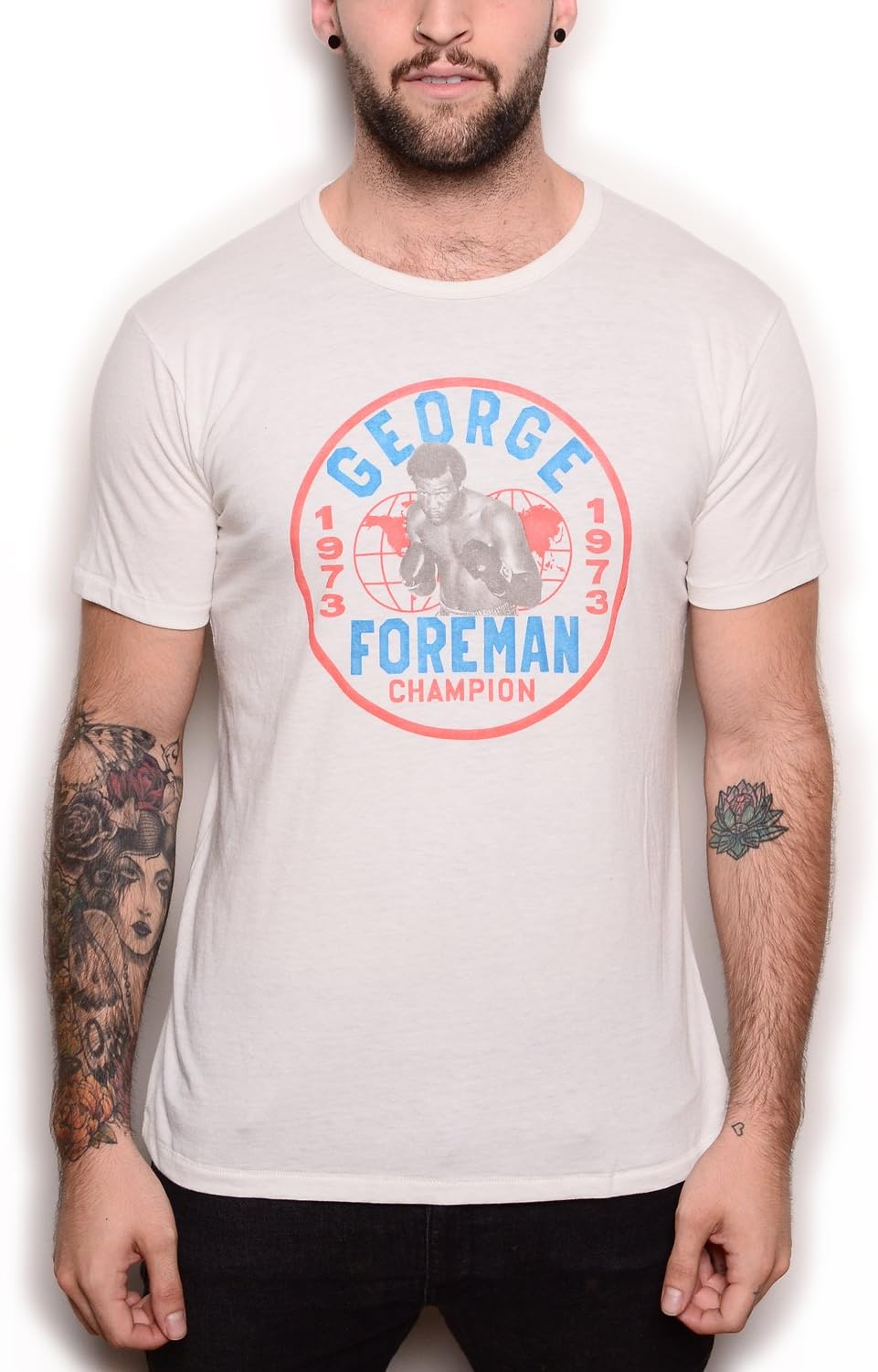 Roots of Fight George Foreman Emblem Triblend Tee Small