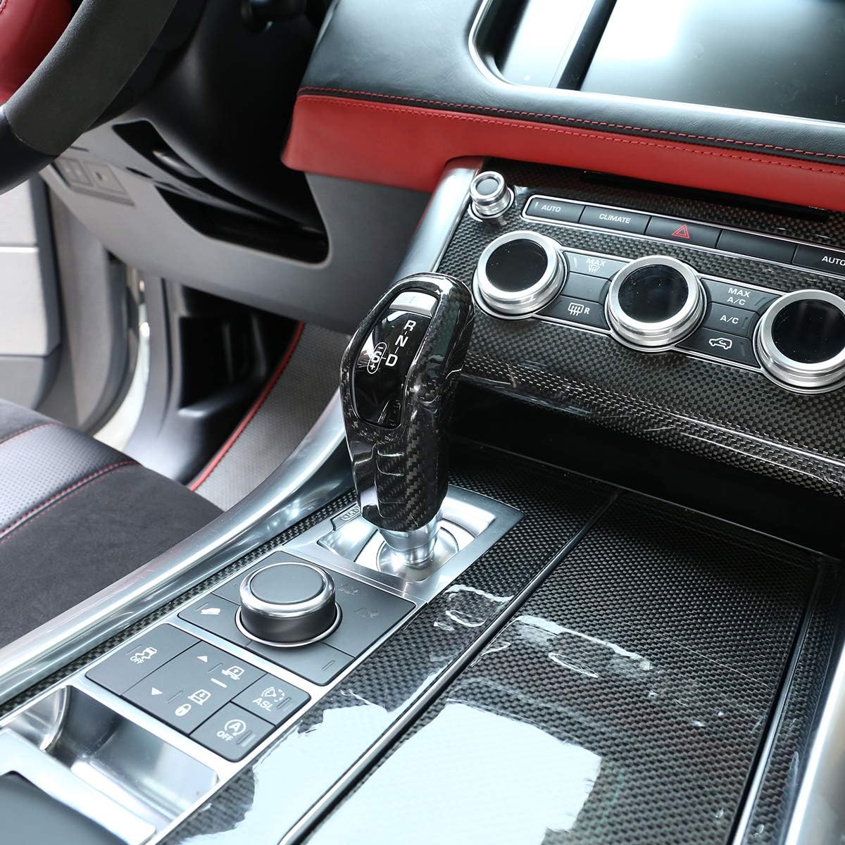 Real Carbon Fiber Gear Shift Knob Cover For Range Rover Sport Jaguar EPACE eBay