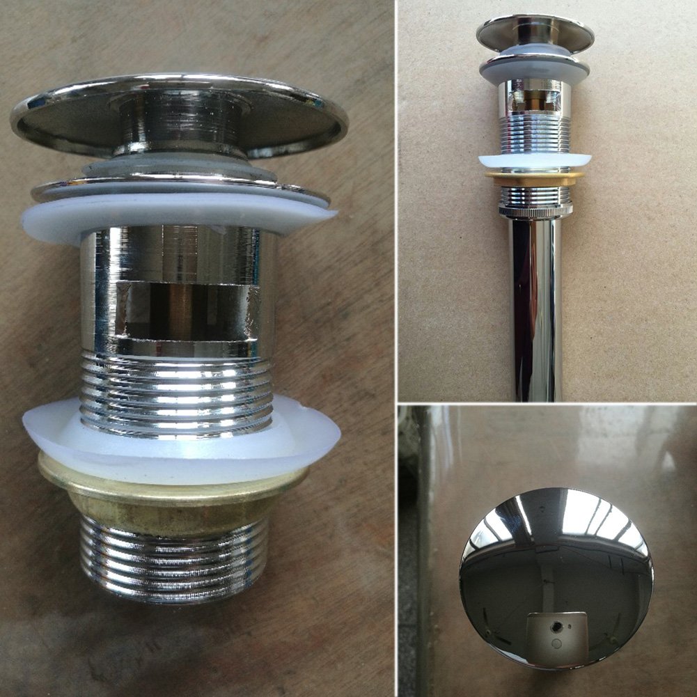 Copriforo Per Lavello In Acciaio Inox - Piastra Per Rubinetto 3 Fori, Sostituzione Elegante - Foto 8