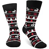 Cantustime Funny Christmas Socks for Men Women Teens Boys - Novelty Funky Socks - Fun Xmas Gifts Ideas Stocking Stuffers