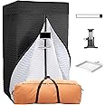 Voctent Portable Vocal Booth - Studio-Grade Echo-Free Recording Booth for Voiceover, Podcast & Music, Acoustic Treatment for Home Studio/Sound Isolation Booth with Light & Travel Bag (White, XL)