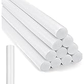 Kathfly 12 Pcs Floating Pool Noodles Solid Foam 1.5 x 35 in, White | Colorful Adults Swimming Pool Floating Noodles, Solid No