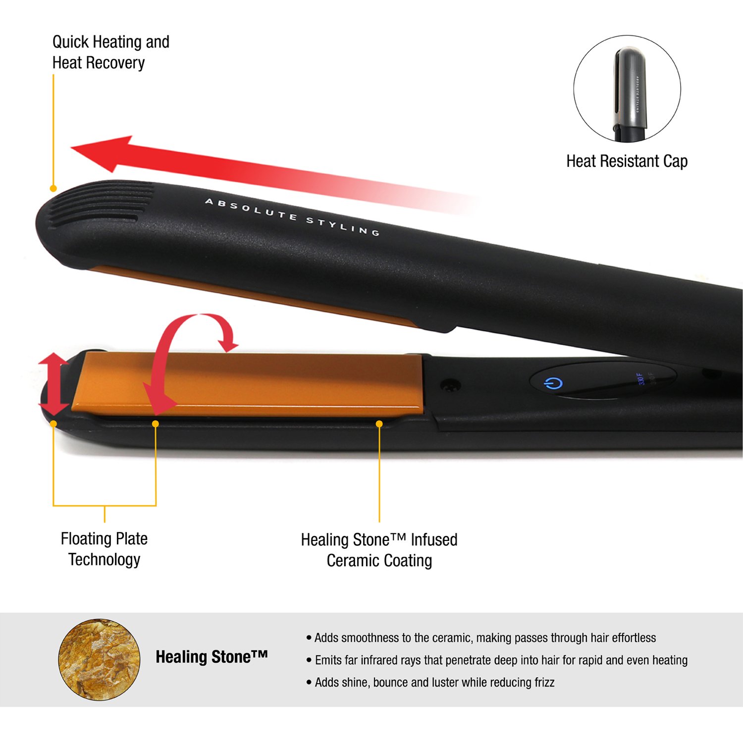 absolute styling iron