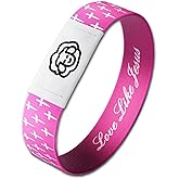 FELXIESS Bible Verse Bracelets, Daily Bible Verse Bracelet, Wearable Scripture Jesus Bracelet for Spiritual Enrichment, Christian Gifts for Women Men and Teens