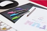 BIC Cristal Fun 1.6mm Purple Pens Pack of 20 Biros Wide Point view 5