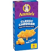 Annie's Organic Classic Cheddar Mac &amp; Cheese, 6 oz | USDA Certified Organic, Real Cheddar Cheese, No Artificial Flavors or Synthetic Colors, Ready in About 8 Minutes