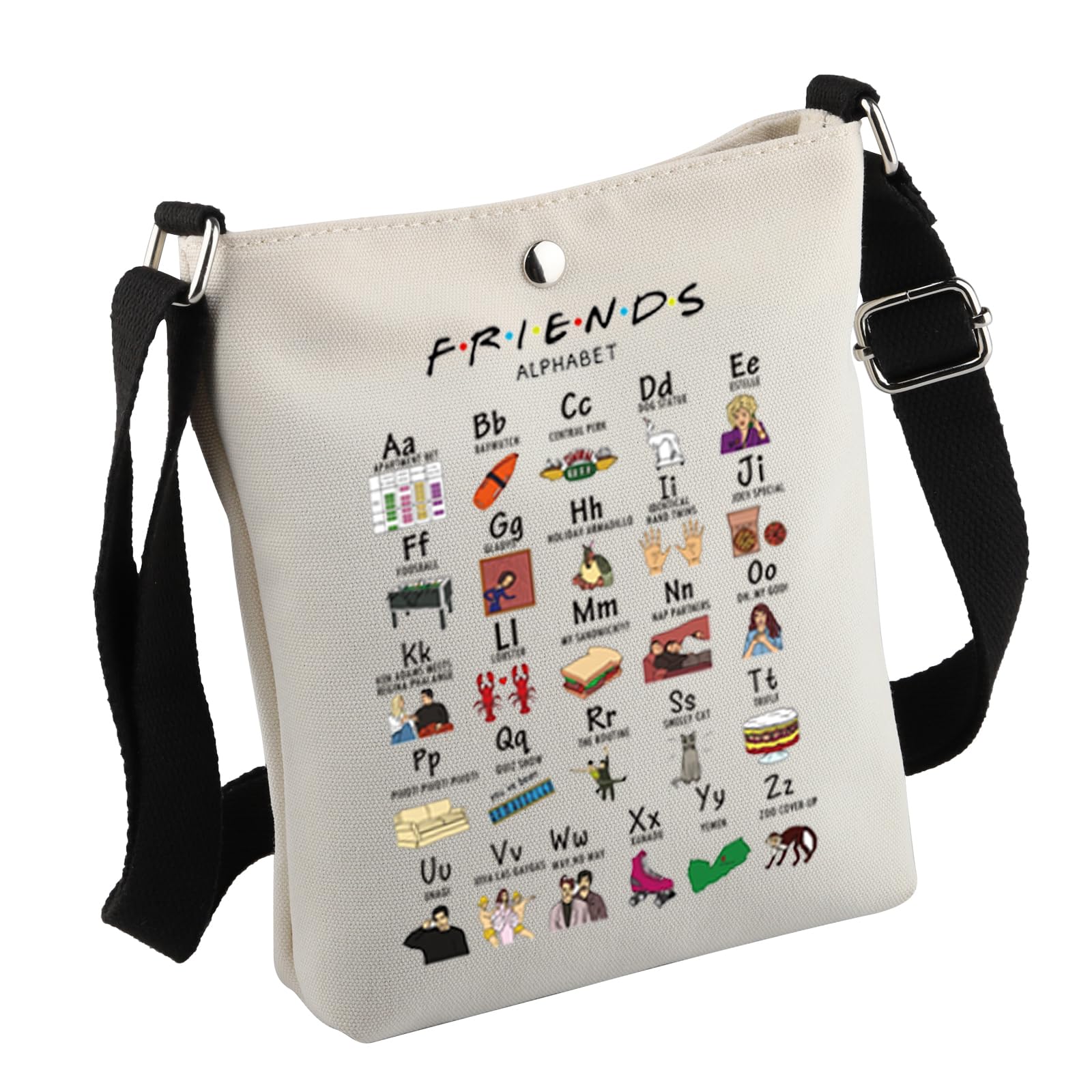 Friend Tv Show Inspired Gift Friend Merchandise Friend Canvas Tote Bag Friend Fans Gift (FriendBag)