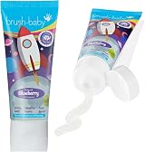 Brush-Baby Natural Blueberry Kids Toothpaste 150ml 3 x 50ml Fluoride Xylitol view 3