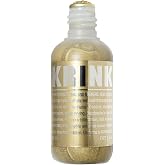 Krink K-60 Gold Paint Marker - Vibrant and Opaque Fine Art Graffiti Markers for Canvas Metal Glass Paper and More - Alcohol-Based Permanent Graffiti Mop Krink Paint Marker for Lasting Tags