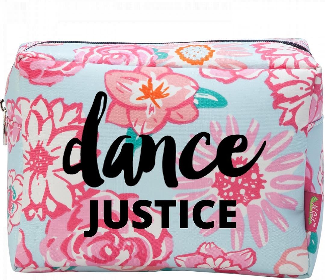 Dance Justice Makeup Bag Patterned Cosmetic Makeup Bag