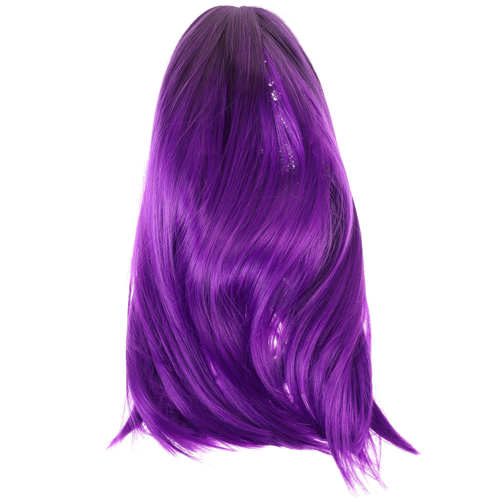 Healeved Gradient Purple Bob Wig for Women Natural Looking Short Straight Cosplay Wig for Daily Wear Parties Halloween More Synthetic Hair Comfortable Reusable