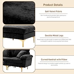 Wrofly U-Shaped Sectional Sofa Couch, 114" Comfy