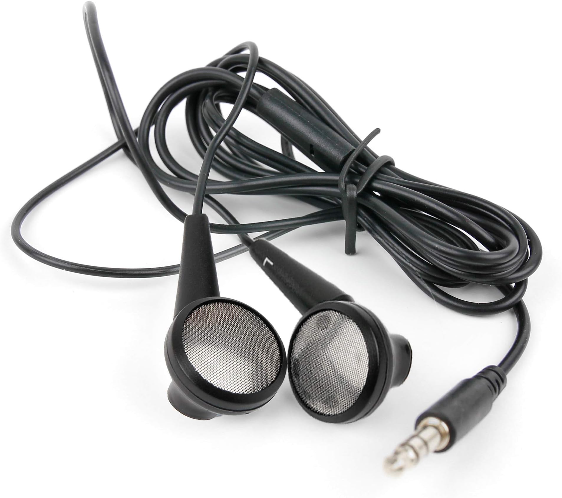 DURAGADGET Comfortable Black in-Ear Headphones - Compatible with Doro PhoneEasy 410 | 345 GSM WH Easy & ZTE Tania Smartphones
