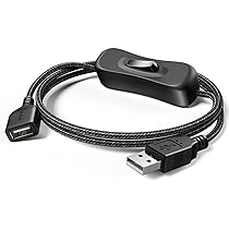 USB Type-C Extension Cable With On Off Switch [1ft], USB 3.1 Ty