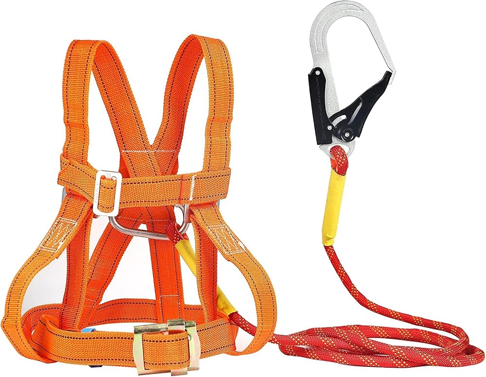 Btstil Full Body Safety Harness Kit Adjustable Belt for Aerial Work Fall
