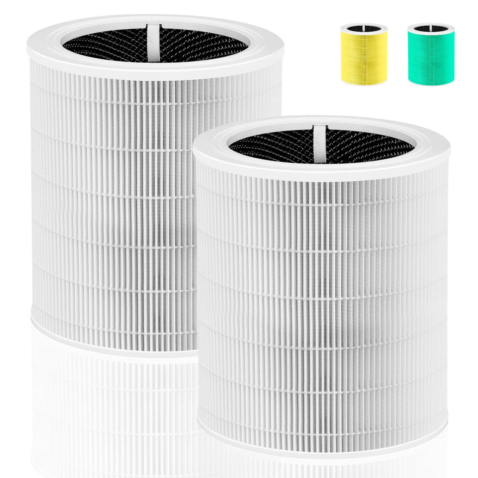Photo 1 of Core 600S Replacement Filter for LEVOIT Core 600S & Core 600S-P Air Purifier, 3-in-1 H13 True HEPA with Activated Carbon Filter for Home Large Room,Core 600S-RF,2 Pack,White
