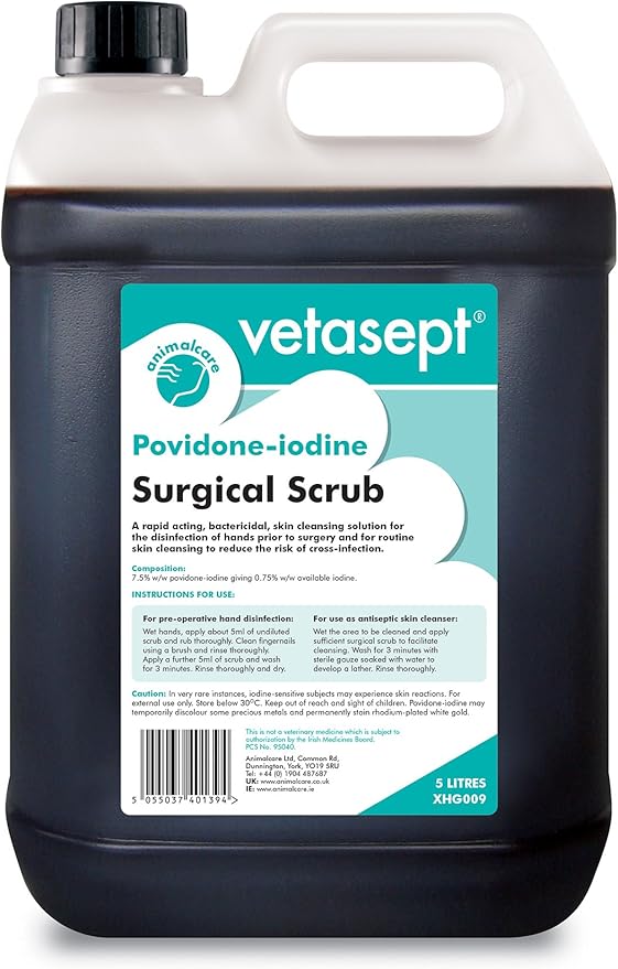 Vetasept PovidoneIodine Antiseptic Solution 500Ml Amazon.co.uk Pet