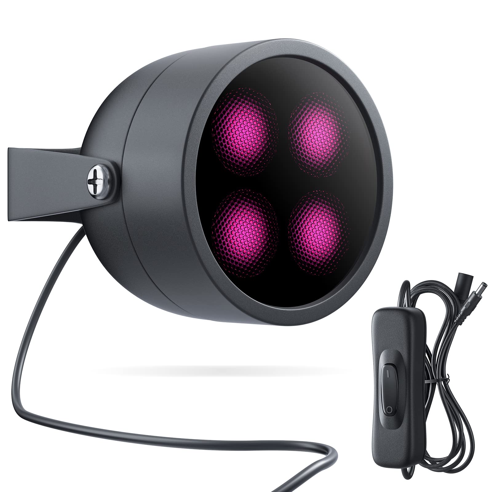 4W IR Illuminator for VR Headsets, On/Off Switch Infrared Light for Enhancing Tracking Sensitivity in The Dark, Compatible with Meta Quest 2 & More