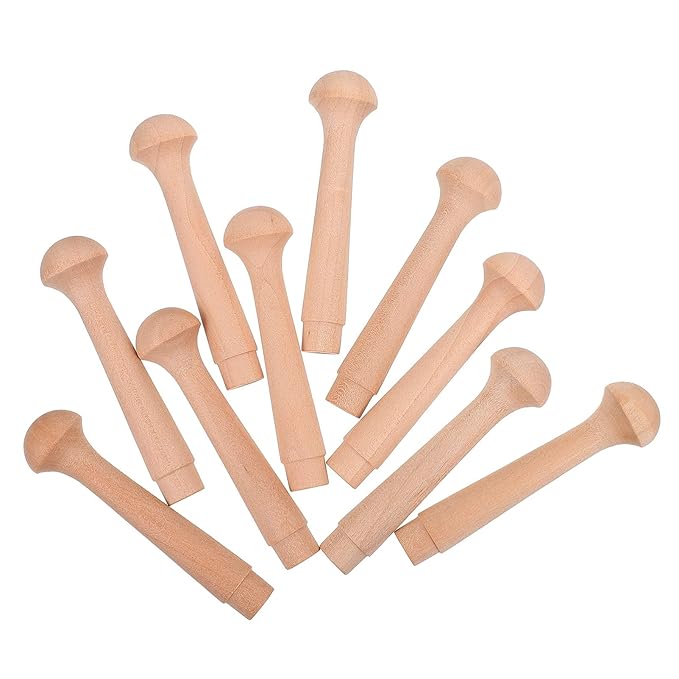 ARTIBETTER Wooden Peg Hooks Natural Wood Coat Hook Wall Mounted Vintage