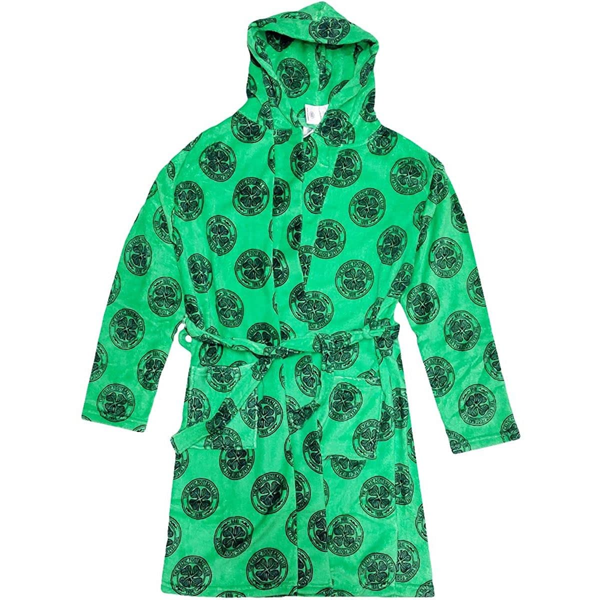 Kids Celtic Football Dressing Gown Bath Robe Boys Girls - 13-14 Years