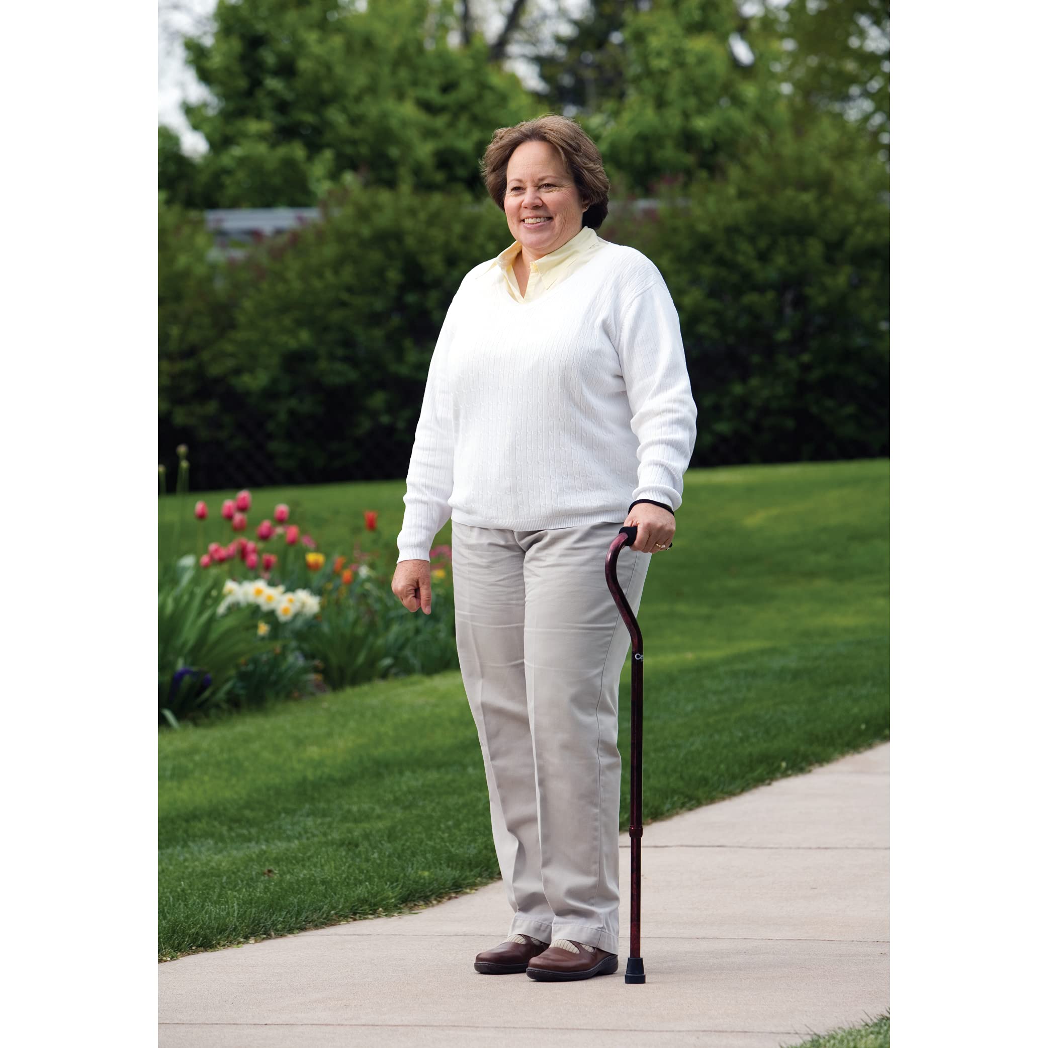 Carex Health Brands Designer Offset Cane, Bahama, 1 Count